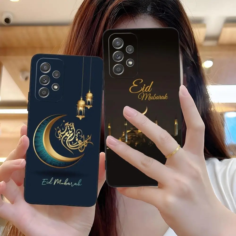 Фото Чехол для телефона Eid Mubarak для Samsung Galaxy M55 54 42 35 34 33 32 23 22 15 14 13 12 F55 5G, мягкий противоударный чехол из ТПУ №4