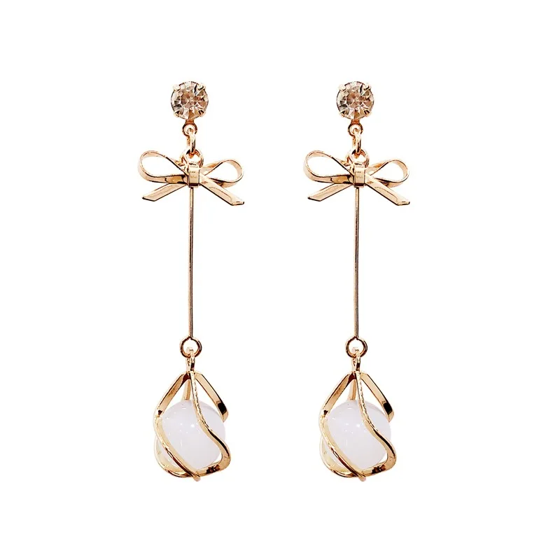 MEETSOFT серебро 925 пробы бант кисточки спираль кошачий глаз Женская Модная