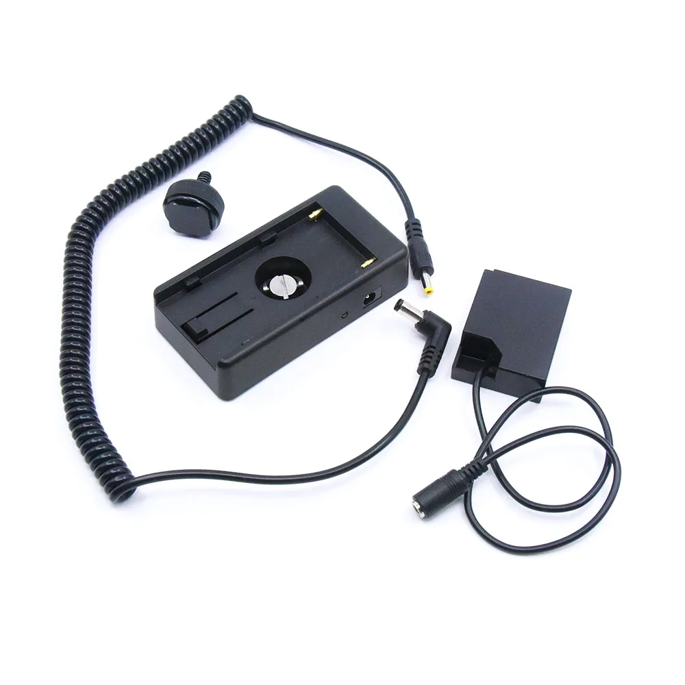 

NP F970 F960 F750 F550 Power Adapter Plate to NP-W126 Dummy Battery for Fujifilm XA20 XA5 X100F X-E4 X-E3 X-A7 T2 T3 X-T30 X-T20