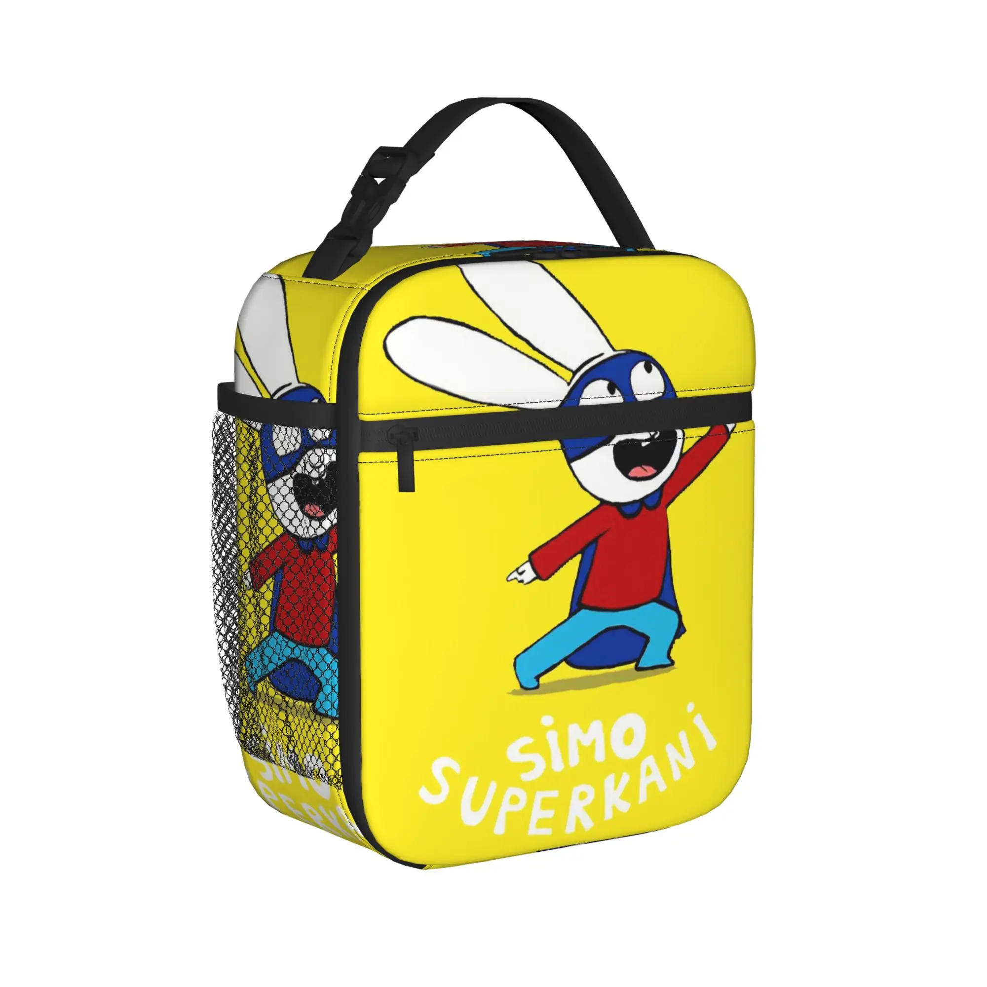 Фото Изолированные сумки для обедов Simon Super Rabbit Accessories, коробка для еды Y2K, термосумка-холодильник для школы №2