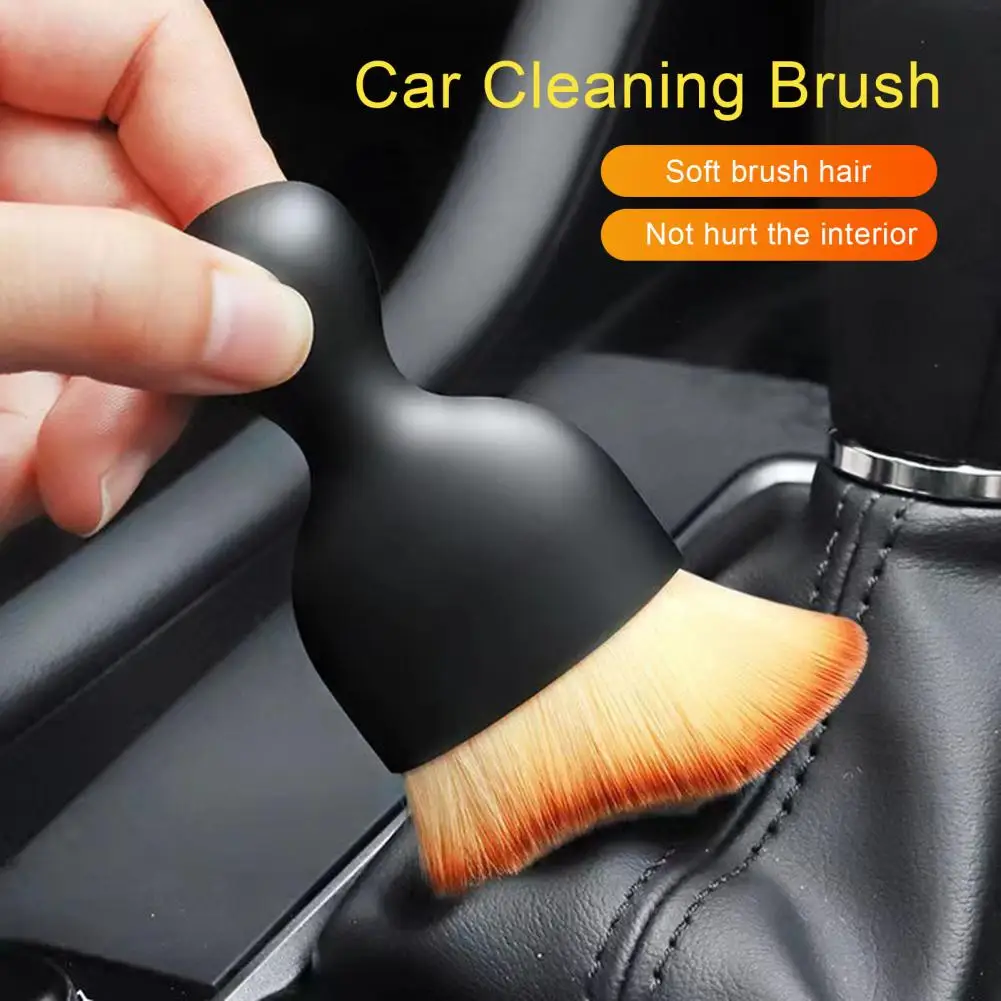

Car Brush Soft Bristle Car Detailing Brush Effective Cleaning Tool for Exhaust Vents Hidden Dust Dash Interior Car Cleaner
