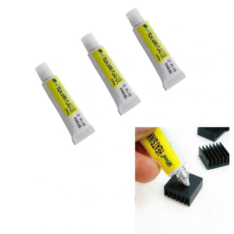 

3 Pcs Thermal Pads Conductive Heatsink Plaster Viscous Adhesive Glue For Glue Fabrics And Fabrics Chip Cooler Radiator Cooling
