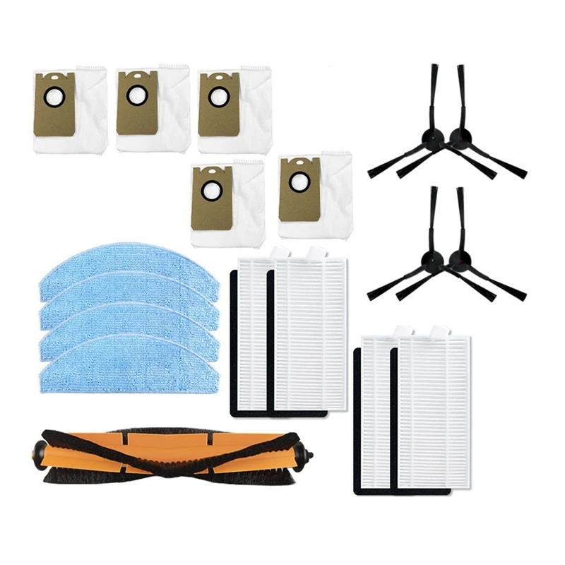 

Набор аксессуаров для робота-пылесоса Xiaomi Lydsto G2, основная боковая щетка, фильтр НЕРА, тряпка, пылесборник