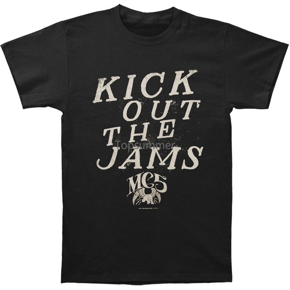 

Mc5 Men'S Kick Out The Jams Slim Fit T Shirt Black Rockabilia