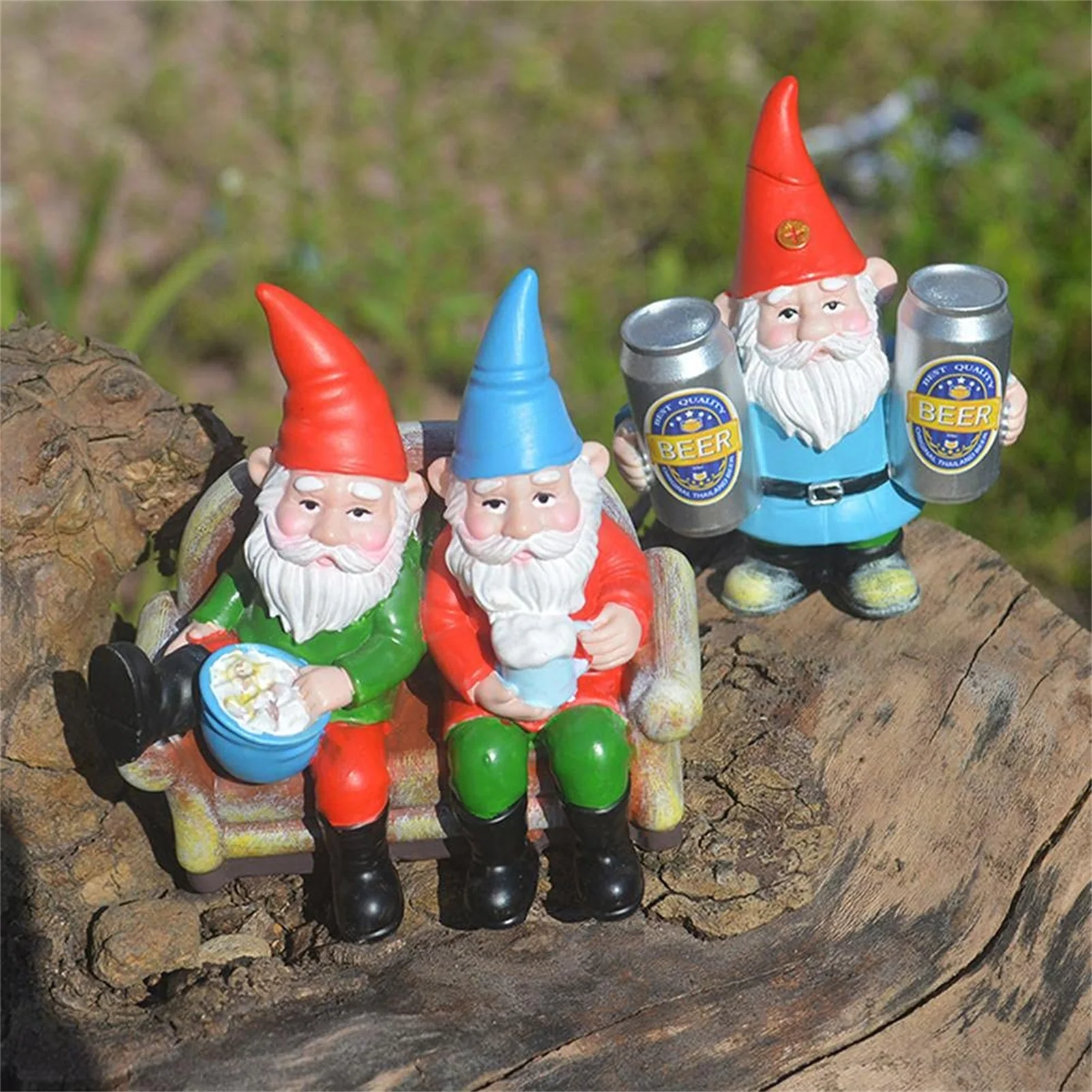 

Old Man Drinking Beer Resin Decoration Gnome Statue Home Miniature Figurine Fairy Craft Ornaments Garden Elves Sculpture