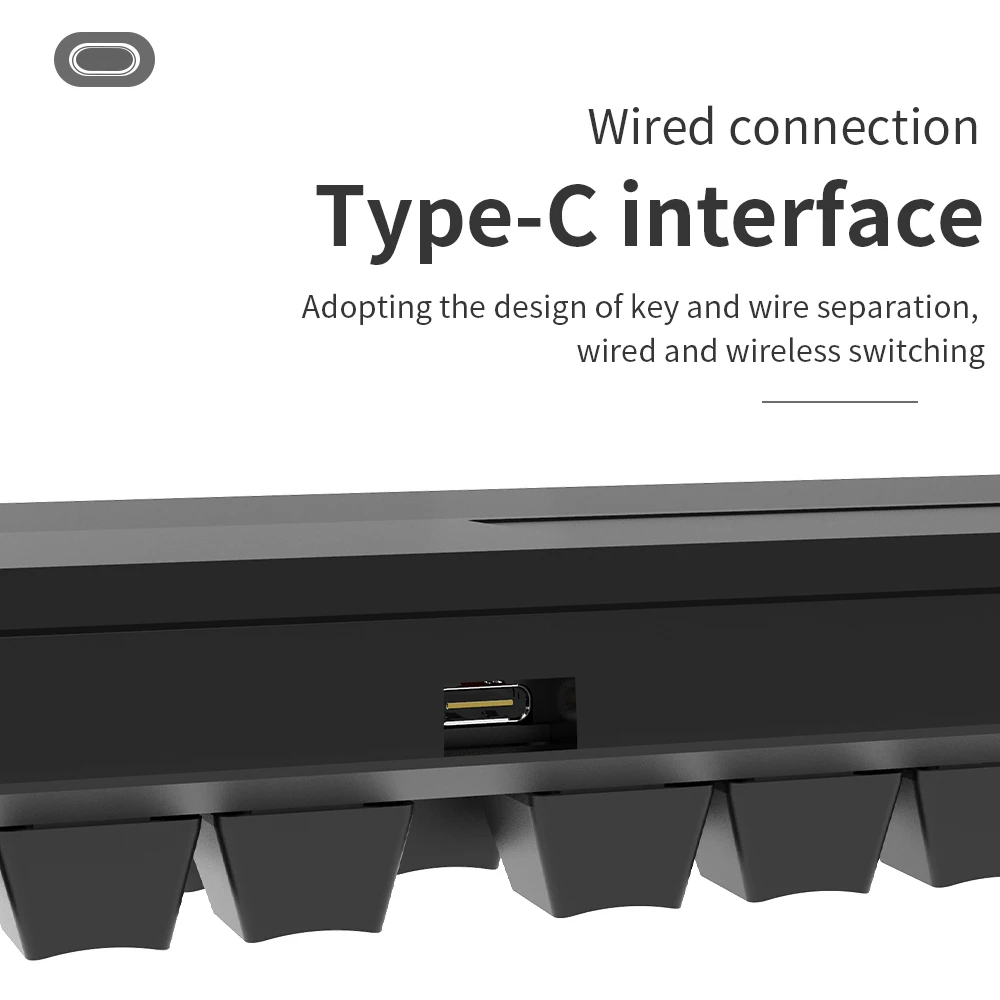 Механическая клавиатура Nacodex Ajazz K870T Беспроводная Bluetooth синие коричневые