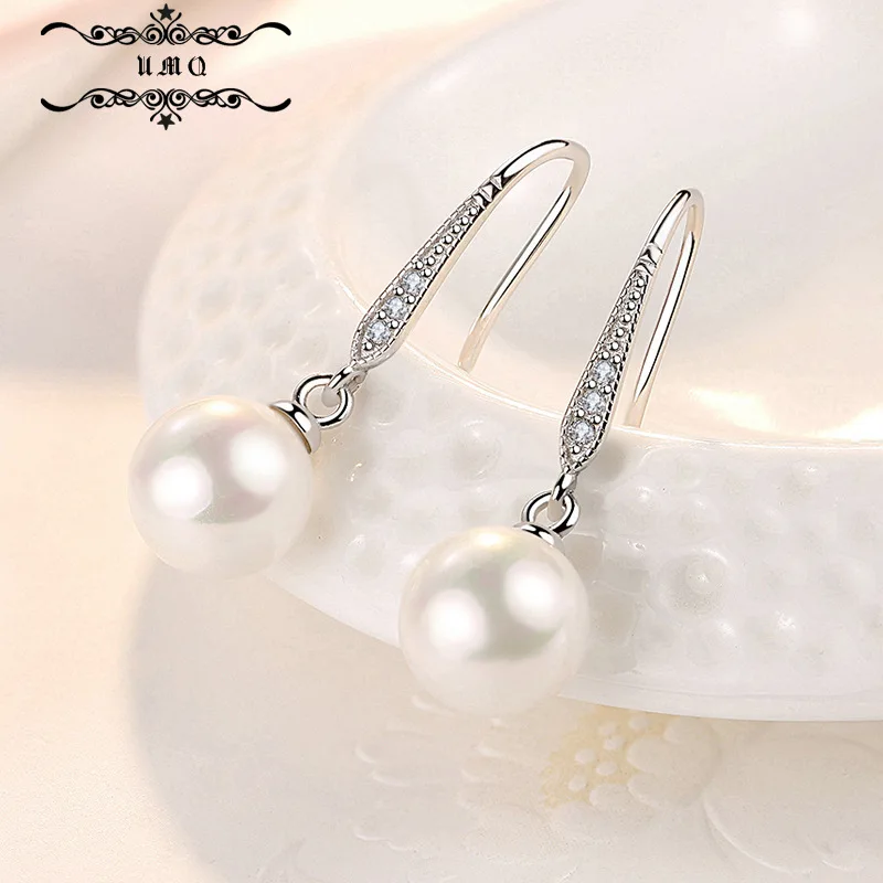 

Женские серьги из серебра 925 пробы с жемчугом