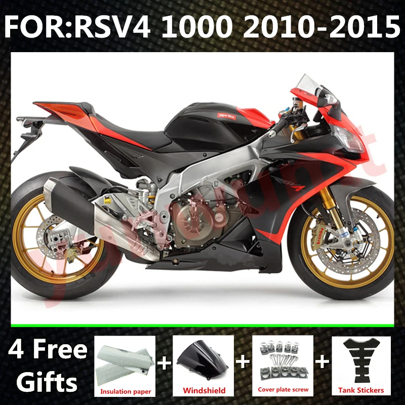 

NEW ABS Motorcycle full Fairing kit Fit For RSV4 RSV 4 1000 2010 2011 2012 2013 2014 2015 Bodywork fairings kits Set red black