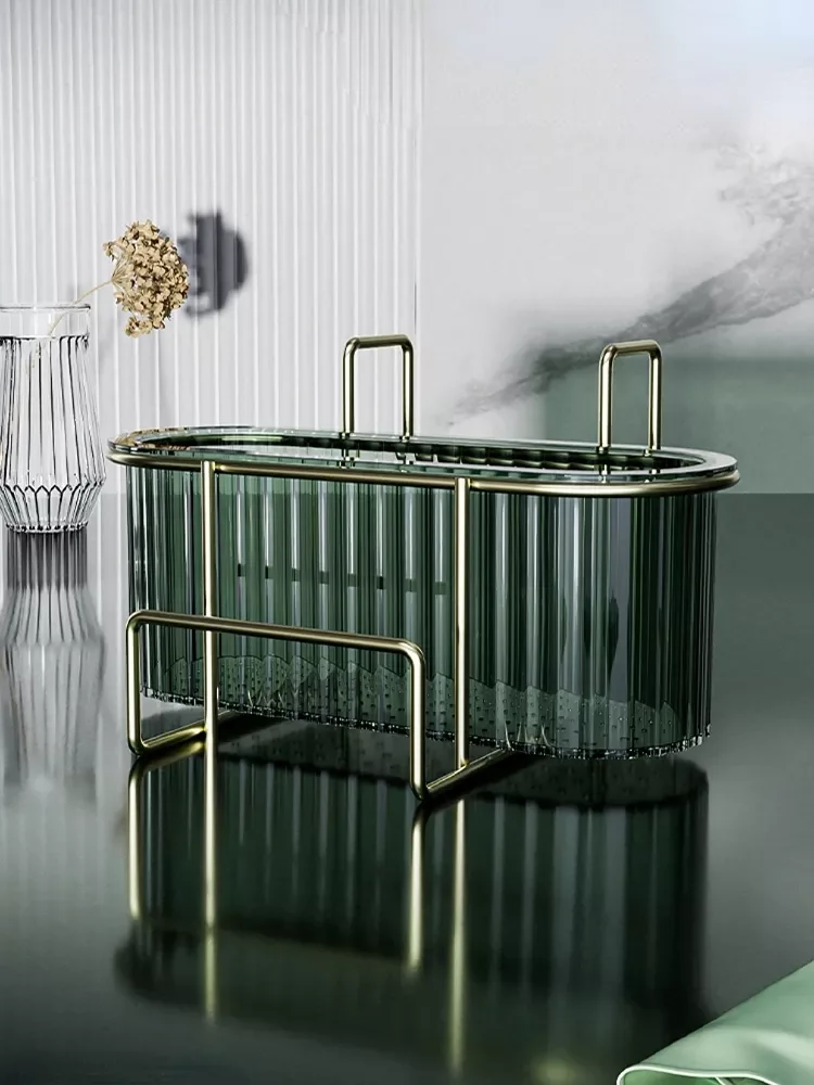 

Light Luxury Sink Drain Rack Sponge Storage Rack Storage Rack Kitchen Iron Sink Hanging-Type Drain Basket shelf organizer