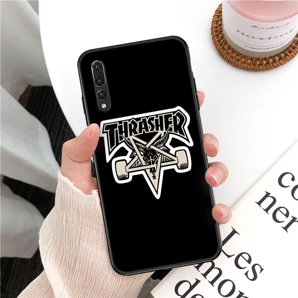 T-ThrasherS Fashion Logo Phone Case For Samsung J 7 plus 7core J7 neo J6 prime J4 J5 Mobile Cover