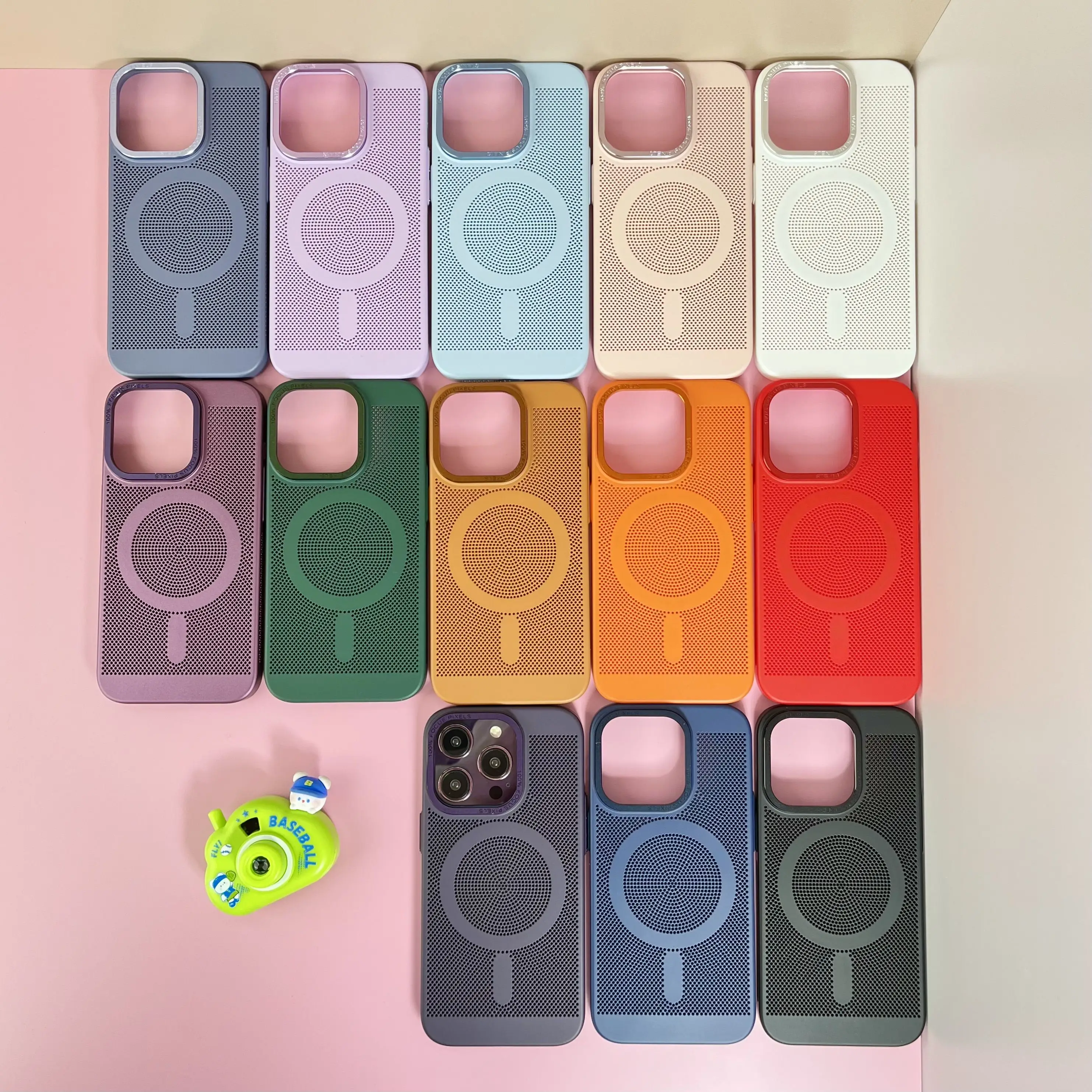 

Luxury magnetic for magsafe wireless charging phone case for iphone 14 13 11 12 pro max multicolour PC heat dissipation Cover