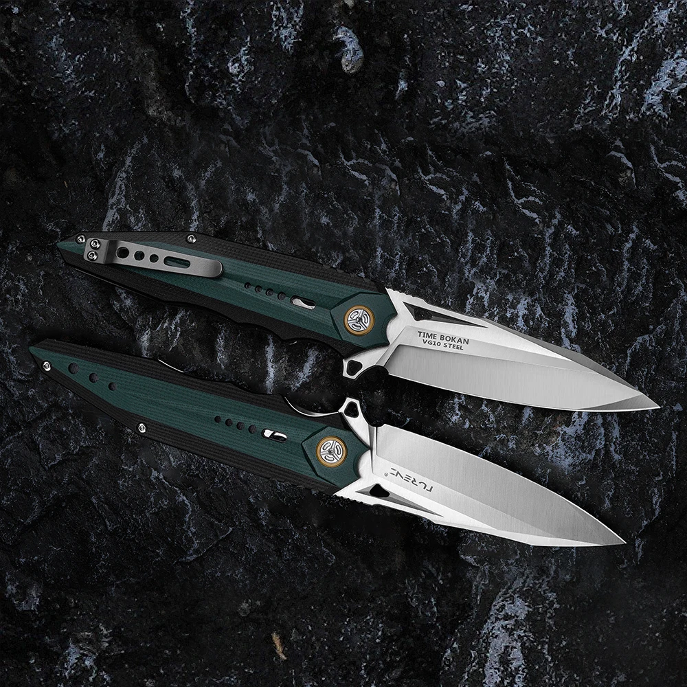 NEWOOTZ VG10 стальной складной нож карманный G10 рукоятка EDC Дикая Охота Выживание на