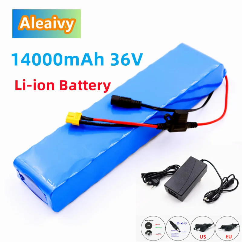 

E-bike 36V 10s3p 14Ah lithium battery pack 18650 Li-Ion 350W 600w Motorcycle Scooter electric scooter Batteries built-in 20A BMS