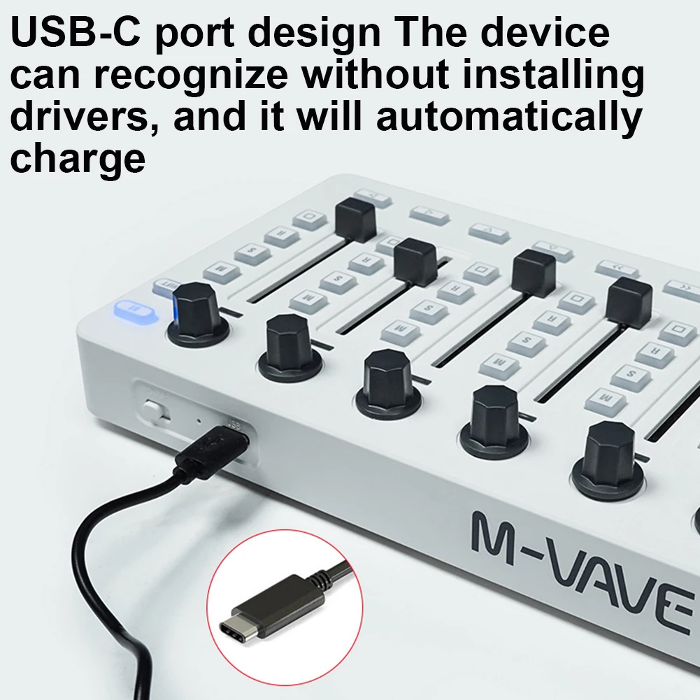 Для M-VAVE SK11 SMC-MIXER беспроводной MIDI-контроллер микшерная консоль BT-соединение