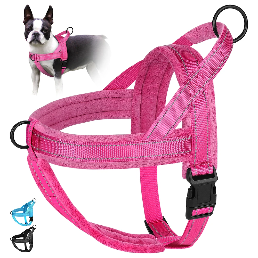 

Soft Padded Dog Harnesses Vest No Pull Dog Harness Reflective Pet Training Vests For Small Medium Large Dogs French Bulldog Pug