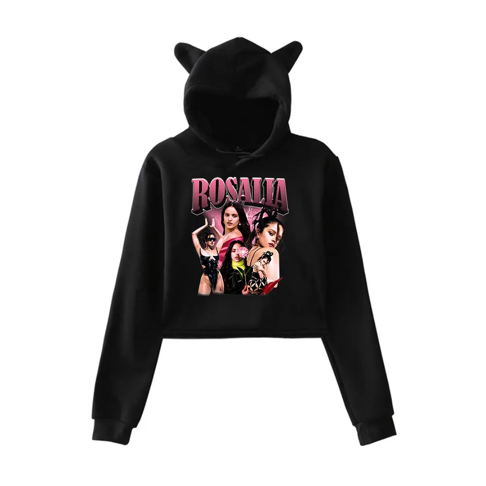 Roshola Motomami Merch Rosalia Толстовка с капюшоном Винтаж 90-х годов Уличная толстовка