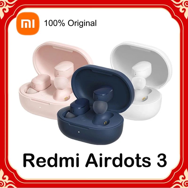 

Xiaomi Redmi AirDots 3 TWS Mi True Wireless Bluetooth 5.2 Earphone Qualcomm Chip Auto Link Touch Control Apt-X Adaptive Headset