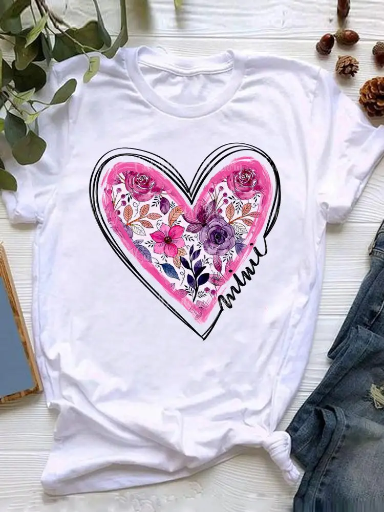 Женская Пляжная футболка с коротким рукавом и графическим принтом в стиле 90-х