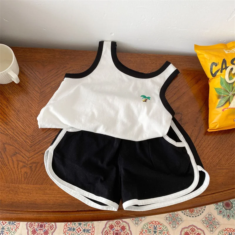 Костюм для девочек футболка + шорты 2 шт./компл. 2022 дешевая весенне-осенняя