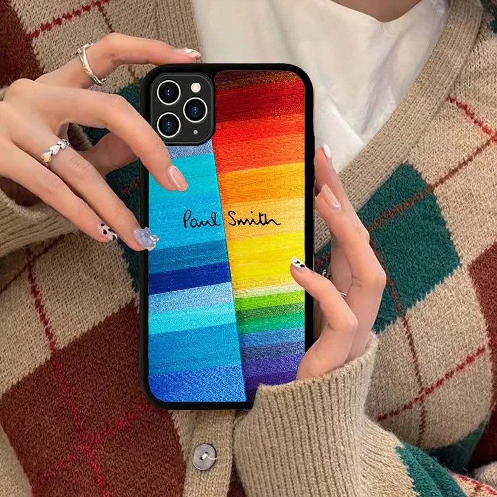 Модный силиконовый чехол для телефона S-Smith P-Paul из ПК + ТПУ iPhone 11 12 13 14 15 16 Plus Pro Max