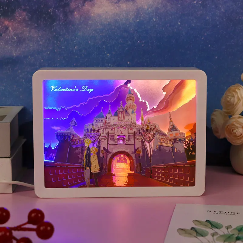 3D Бумажная рамка для фотографий сделай сам бумажная рукоделие теней бумаги