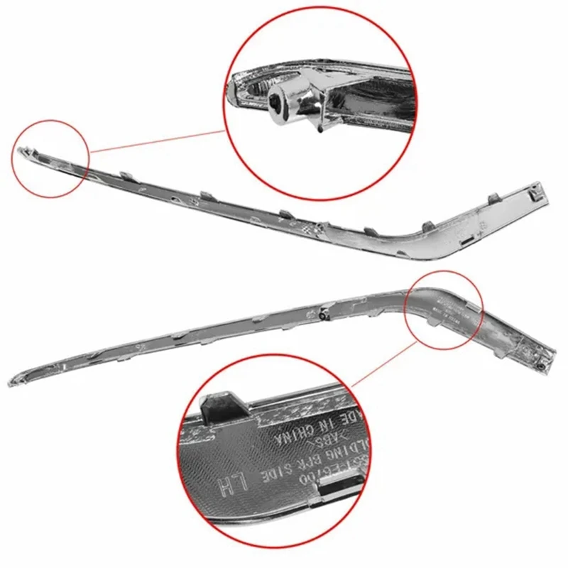 Бампер противотуманная отделка передняя хромированная молдинговая Замена для