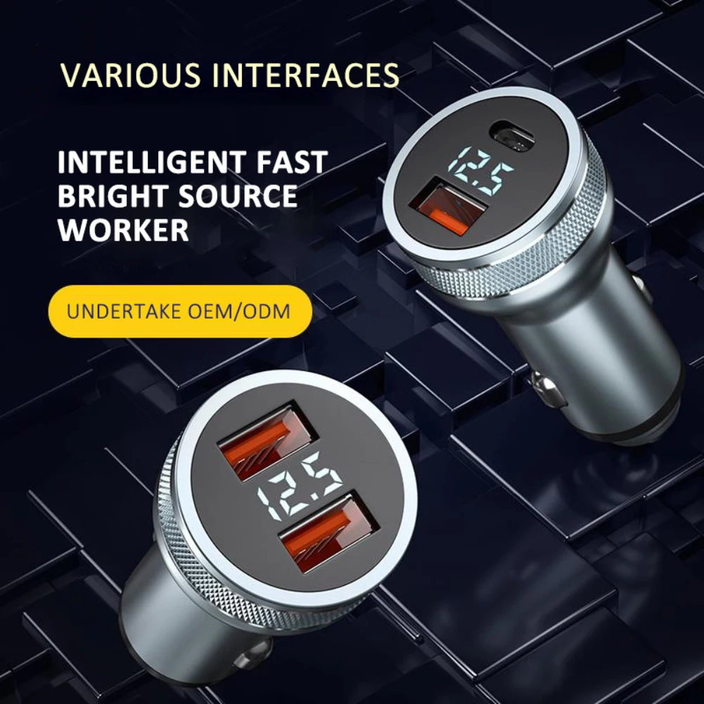 36w usb car charger quick charge qc3 0 qc scp 5a pd type c fast car usb charger for iphone xiaomi mobile phone free global shipping