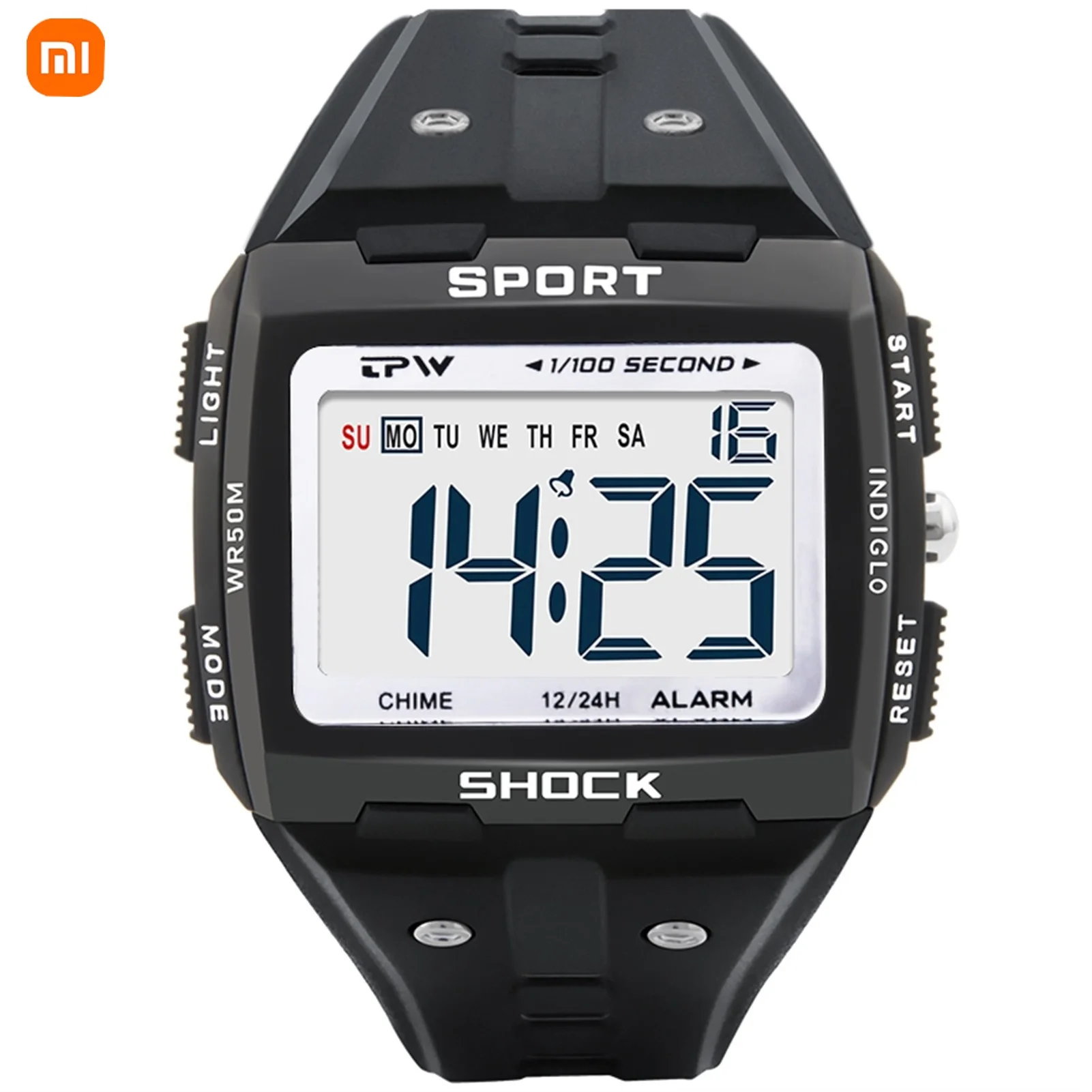 

Super Easy to Read Digital Watches For Outdoor Sport LED Display 50 Meter Water Resistant