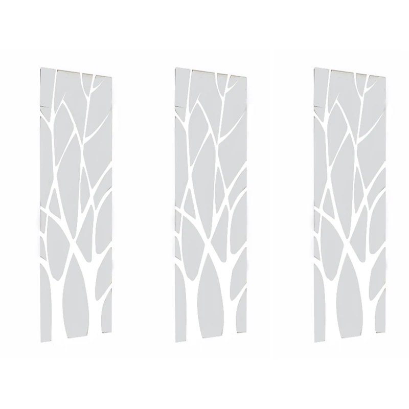 

3X 3D Acrylic Tree Mirror Wall Sticker Removable DIY Art Decal Home Decor Mural 100X28CM