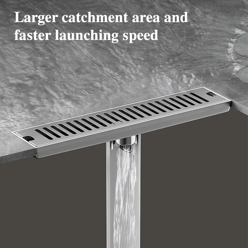 Дренаж для ванной комнаты из нержавеющей стали с начесом 20-60 см