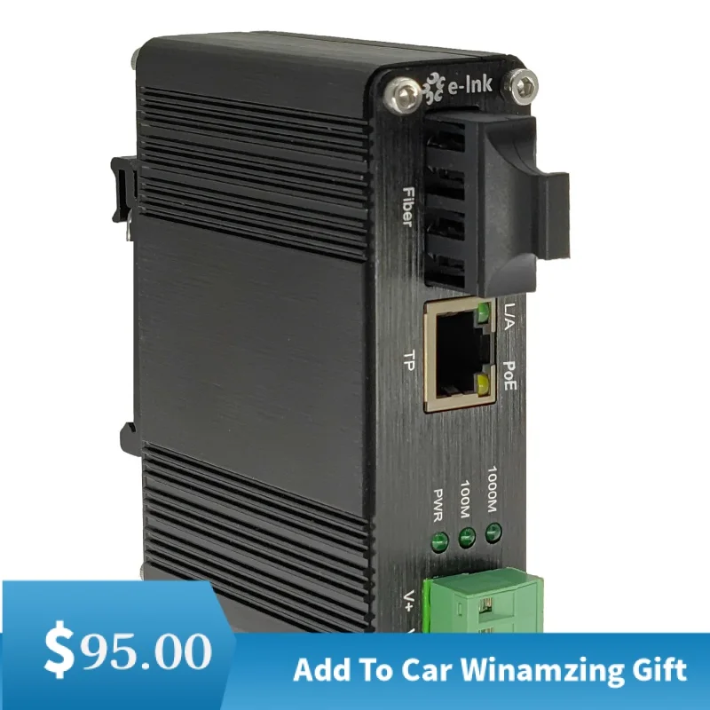 

Промышленный мини-медиа-конвертер Gigabit PoE Fiber, порт SC, 12 ~ 48 В, вход постоянного тока, упрочненный, 802.3af/at, Поддержка порта 100/1000 м, автоматический...