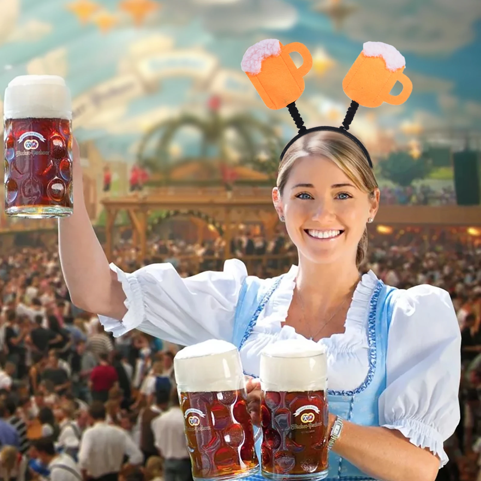 Повязка на голову для Октоберфеста немецкая Праздничная повязка