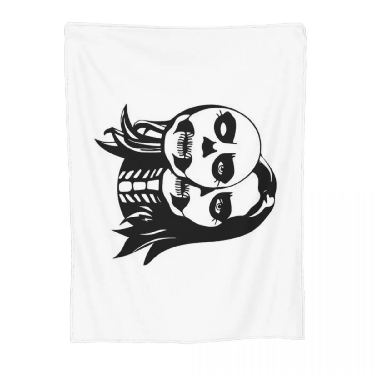 Ультрамягкое Флисовое одеяло Lizzy Mcalpine Merch с изображением черепа