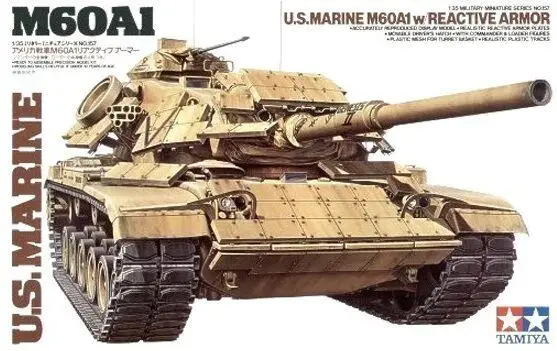 U.s Marine M60a1 Main Battle Tank W/reactive Armor