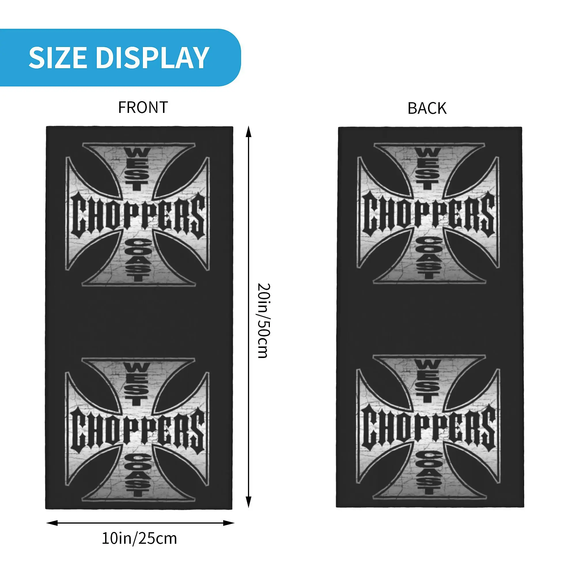 Изготовленная на заказ бандана с железным крестом западном побережье зимняя
