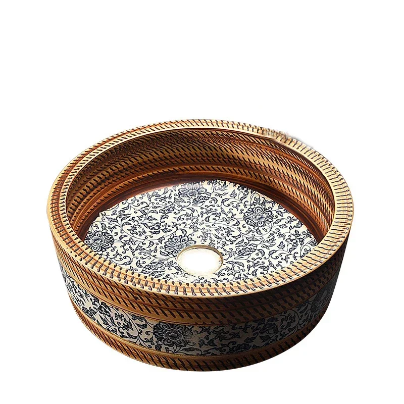 

Керамическая раковина круглая Европейский стиль