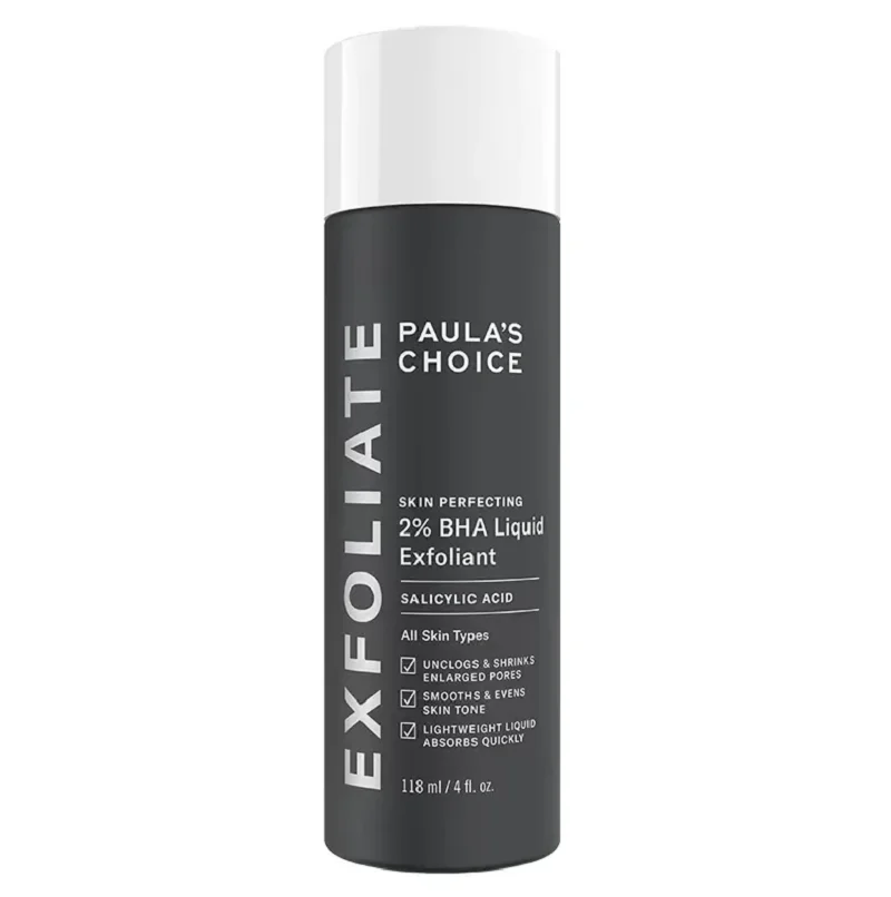 

Paulas Choice SKIN PERFECTING 2% BHA Liquid Salicylic Acid Exfoliant Facial Exfoliant for Blackheads Enlarged Pores Wrinkles