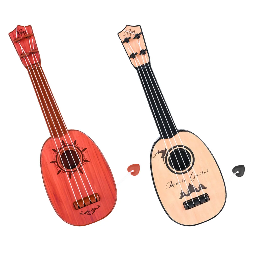 

Guitar Toy Musical Instrument Small Ukulele Plastic Education Mini Beginner Children Kidcraft Playset