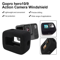 for gopro hero 9 black windshield wind foam cover sponge noise reduction windproof case sport camera accessories