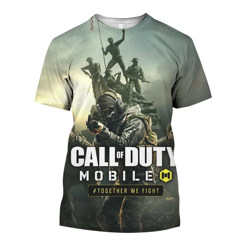 

Summer 3D Printed Round neck Men T Shirts Cool Call Of Duty Casual Streetwear Short Sleeve Boy Girl Fashion Women Tops Tee