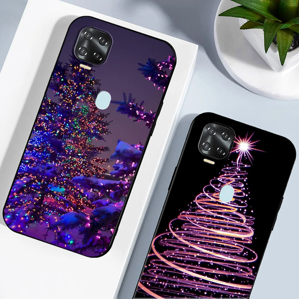 Для ZTE Blade V2020 чехол Axon 11 SE 5G задняя крышка для V 2020 черный ТПУ с надписью &quotmerry christmas