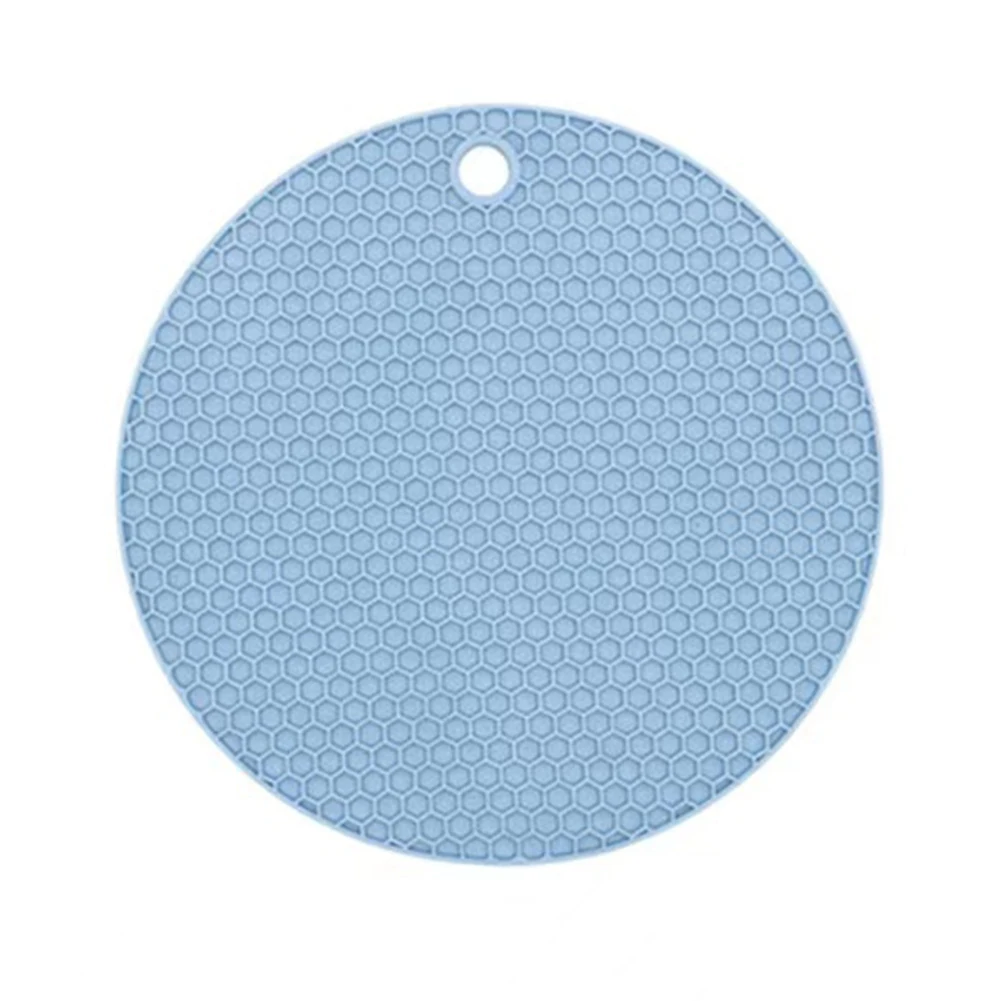 

Силиконовая Нескользящая изоляционная подставка, круглая сотовая Нескользящая подставка, посуда, дренажный коврик, кастрюля, посуда, утолщенная подставка