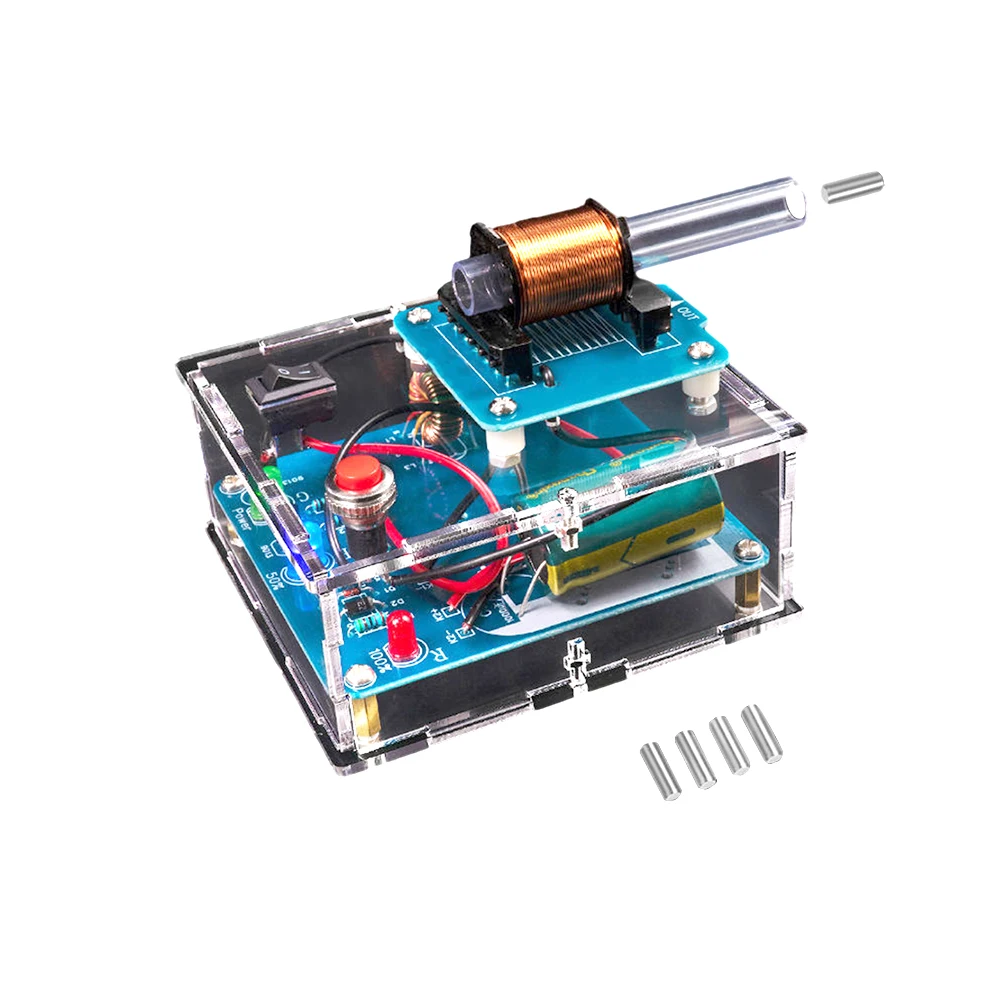 

Набор для самостоятельной сборки, модуль бустера катушки HU 064, высоковольтный электромагнитный пистолет, схема для сварки и упражнений, акриловая зерна без батареи