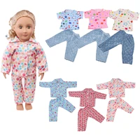 18 inches girl baby series pajamas elegant temperament comfortable recreational style suit 43 cm the gift of the girl