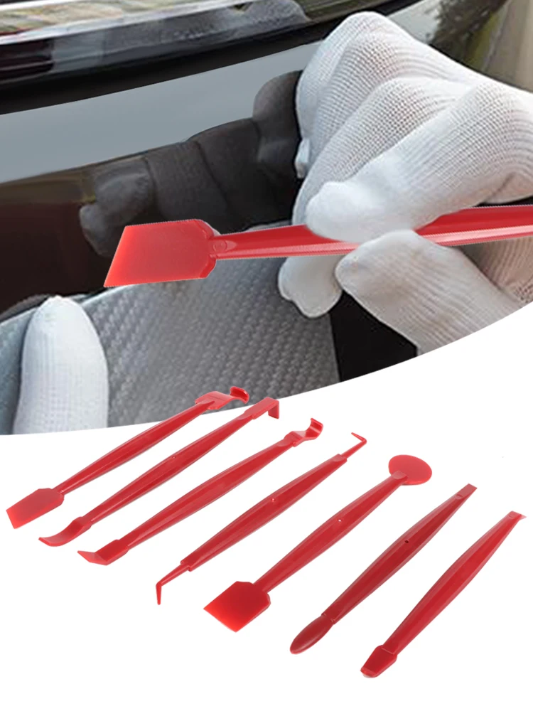 

7-pack car wrap tool kit vinyl wrap scraper invisible car clothing gap edge sealing tool suitable for car wrap accessories
