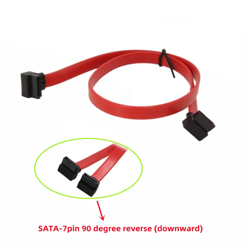 

0.45M 0.91M 90 to 90 degree 6Gb/s SATA3 Serial ATA DATA cable for PC Laptop SATA 3.0 SATAIII 6Gbps HDD Hard Drive Disk/ SSD