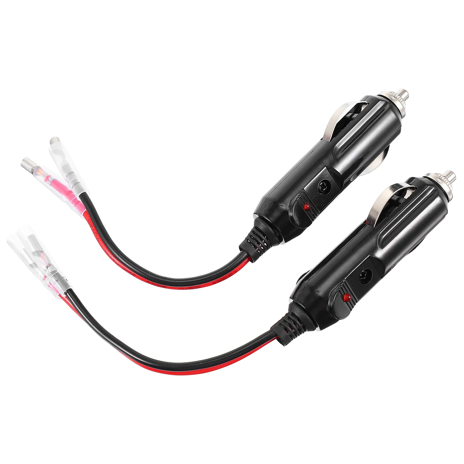 

2Pcs 12V Male Cigar Plug Durable Car Adapter DC Battery Charger Connectors
