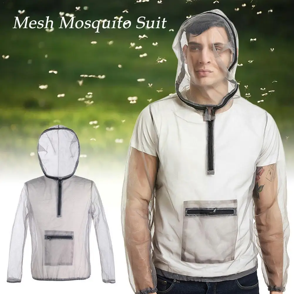 

Jungle Adventure Breathable Insect Repellent Jacket Net Mosquito Gauze Outdoor Wild Hat Repellent Insect Bee-repellent Fish J7A6
