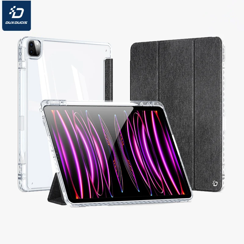 Прозрачная задняя крышка DUX DUCIS из искусственной кожи для Apple iPad Air 4 ударопрочный