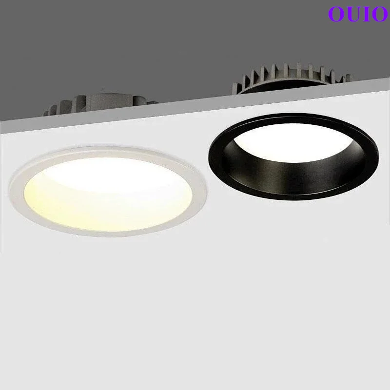 

Recessed Dimmable Anti Glare LED Downlights 20W/18W/15W/12W/10W COB Ceiling Spot Light AC85~265V Background Lamp Indoor Lighting